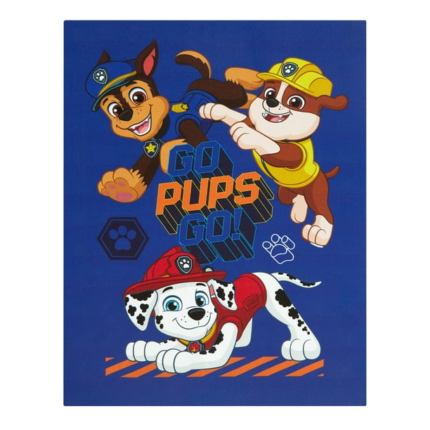 Nickelodeon Paw Patrol Blue LED Canvas Wall Art for Children's Room