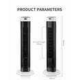 thumbnail image 4 of Slim Bladeless Tower Fan with Remote Control,Quiet Standing Cooling Fan for Bedroom Living Room Office,Space Saving Air Circulation Fan, 4 of 9
