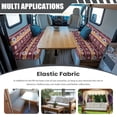 thumbnail image 3 of Garronmavis African Tribal Aztec RV Dinette Cushion Covers Cushion Slipcovers Soft Elastic Camper Couch Covers Include1 Bench Cover and 1 Backrest Cover, 3 of 7