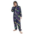 thumbnail image 5 of Soft Big Kids Onesie Pajamas Cozy Loose-Fit Jumpsuits for kids with Pockets for Christmas Lounge & Play Neon Colors Sharks, 5 of 8