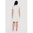 thumbnail image 3 of Women's Pinstripe Tiered Ruffle Sleeve Shirt Dress, 3 of 3