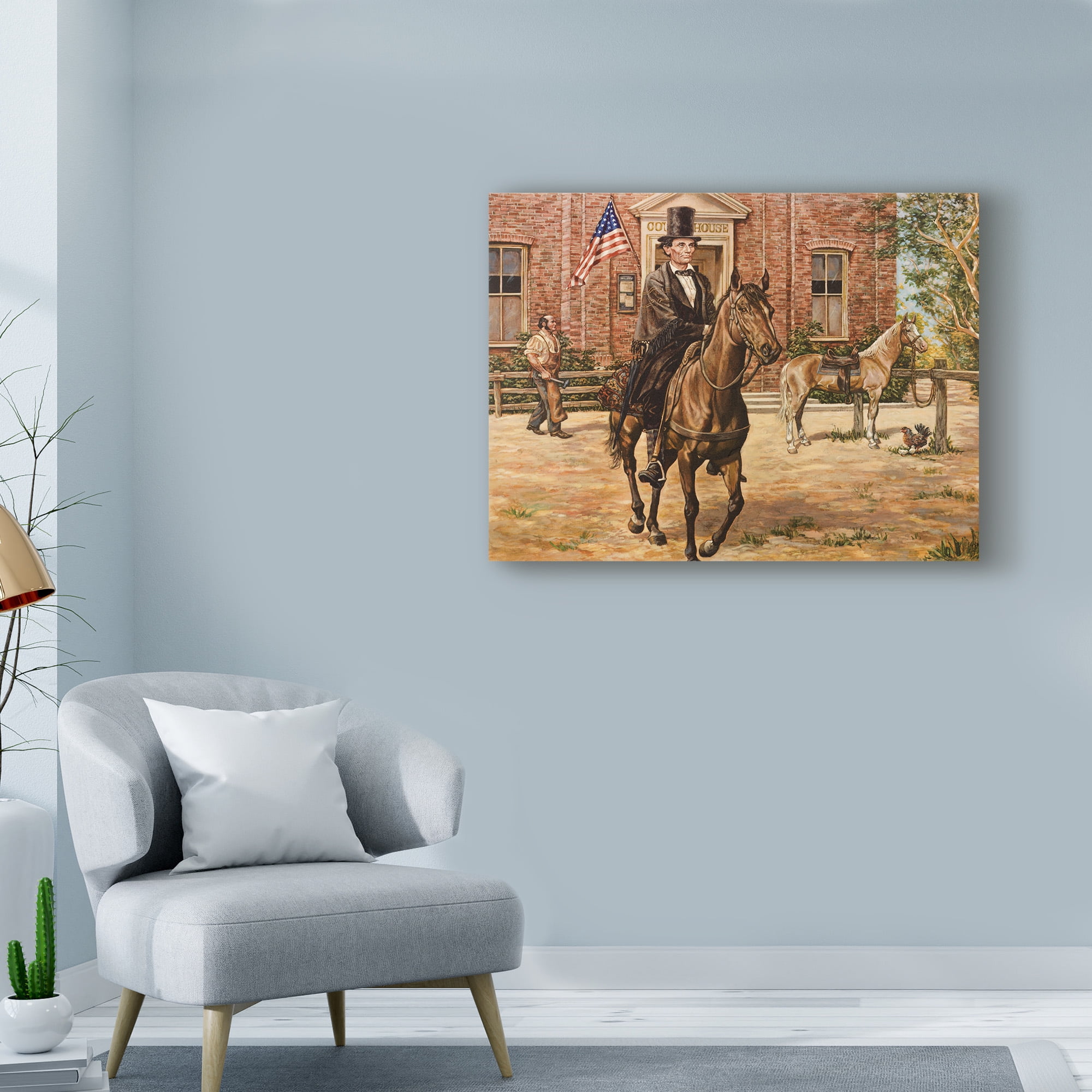 Trademark Fine Art 'Circuit Lawyer' Canvas Art by Lee Dubin