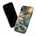 thumbnail image 4 of Ocean Wave Stained Glass Art Phone Case – Dual Layer Shockproof Cover for iPhone 16 15 14 13 12 11 Pro Max, 4 of 6