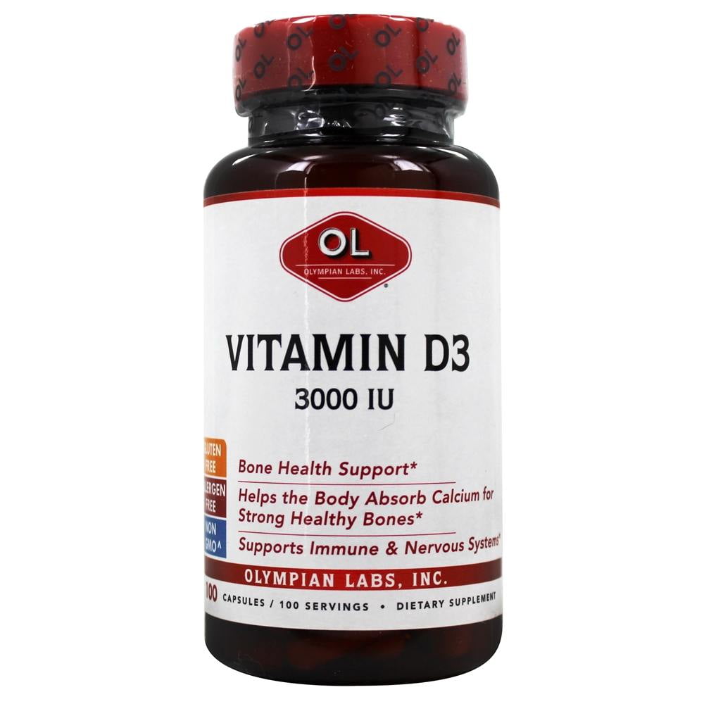 Olympian Labs Vitamin D3 3000 IU 100 Capsules