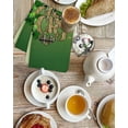 thumbnail image 4 of St. Patrick's Day Kitchen Dish Towels for Drying Dishes Set of 2, Ombre Green Shamrock Gold Lucky Love Spring Waffle Weave Microfiber Hand Tea Bathroom Towels Quick Dry & Absorbent Towel 15.7x23.6, 4 of 7