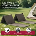 thumbnail image 3 of Sunjoy Portable Folding Backrest Chair for Camping Hiking Travel Outdoor Seat， 2PK Grey, 3 of 8