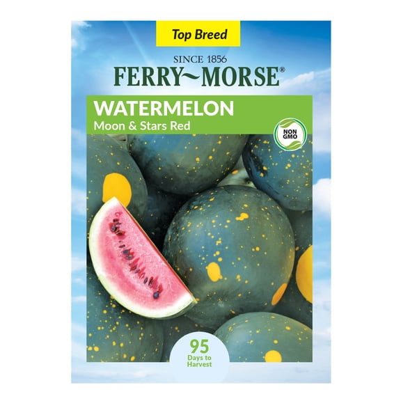 Ferry-Morse 1G Watermelon Moon & Stars Annual Fruit Seeds, Full Sun