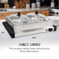 thumbnail image 3 of Elite Cuisine EWM2165 7.5Qt. Stainless Steel Electric Buffet Server, 3 of 5