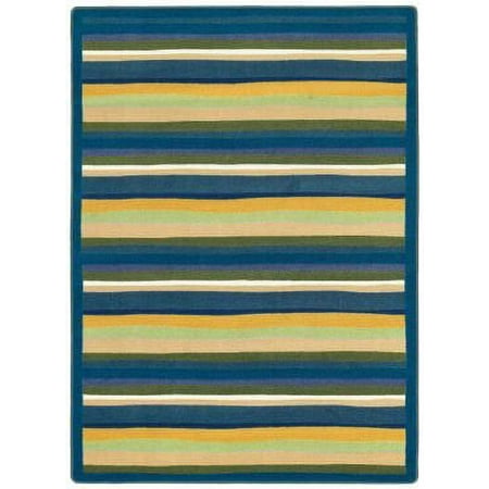 Joy Carpets 1539-01 Yipes Stripes Just for Kids Rug 13-ft 2-in Round