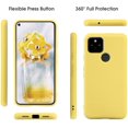 thumbnail image 3 of HAHDAXIA for Pixel 4a 5G Case 6.2 inch (2020), Liquid Silicone Slim Design with Camera and Screen Protection Microfiber Lining (with Strap Rope x 1), Silicone Case for Google Pixel 4a 5G Case, 3 of 7