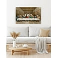 thumbnail image 2 of HFDF Last Supper Canvas Wall Art, Leonardo da Vinci Reproduction, Giclee Canvas Prints Wall Art, Religious Artwork for Home Decor, Living Room, Bedroom,: 16x12inch Framed, 2 of 7