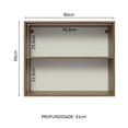 thumbnail image 3 of Alacena Gabinete Superior Cocina Madesa Lux 80cm MG, 3 of 5