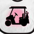 thumbnail image 4 of Inktastic Golfing Girls Golf Cart Girls Baby Bib, 4 of 4