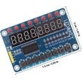 thumbnail image 2 of Module d'Affichage LED 8 Bits Tm1638 Microcontrôleur Tube Numérique avec 8 Touches 4 Pcs Pcb, Ressource, 2 of 6