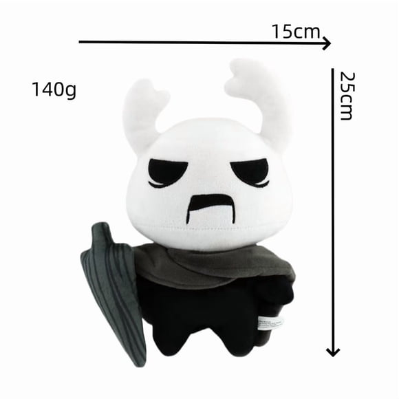Hollow Knight Zote le Tout-Puissant Jouet en Peluche, 9,8 Po H x 5,9 Po L, Figurine en Peluche de Collection pour Joueurs et Fans