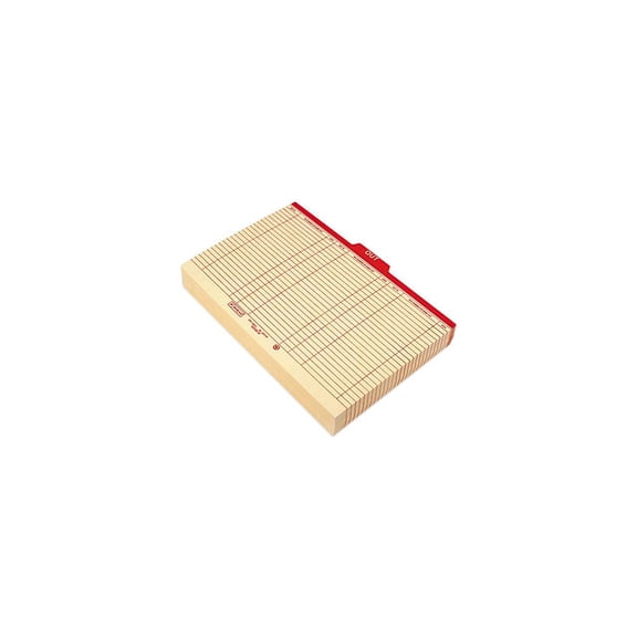 Smead 53910 Charge-Out Record Guides, 1/5 Red "OUT" Tab, Manila, Legal, 100/Box