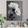 thumbnail image 4 of Black White Floral Canvas Print, Neutral Botanical Art For Living Room Office Gift Home Wall Decor Art, 4 of 8