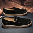 thumbnail image 3 of Men's Casual Loafers Slip On Leather Shoes Comfortable Driving Shoes Male Moccasins Classic Penny Loafer Flats Boat Shoes, 3 of 10