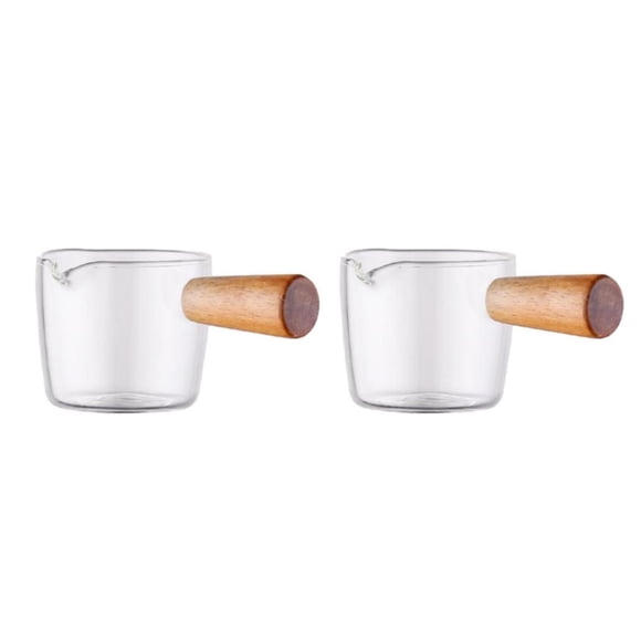 Cacerola para leche Billuyoard resistente al calor con mango de madera 100 ml