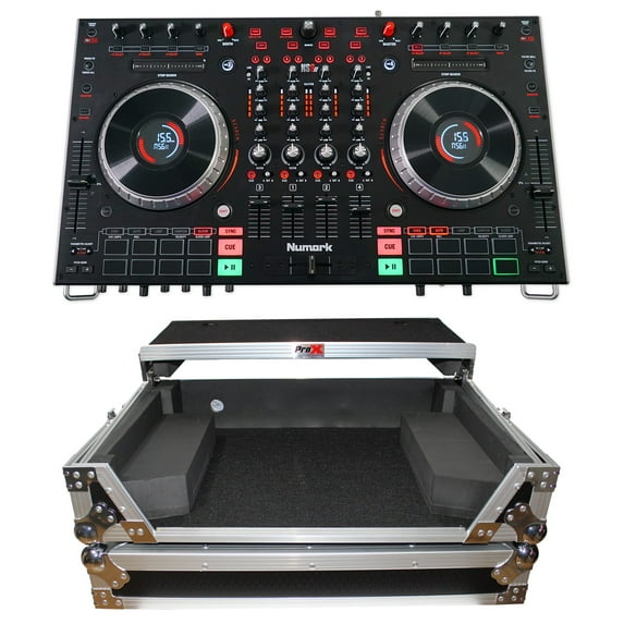 Numark NS6II Serato 4-Channel DJ Controller w/ 2" Color LCD Display+Flight Case