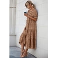 thumbnail image 4 of Vestido Floral Boho Midi con Manga Abullonada Grande PRETTYGARDEN, 4 of 8