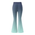 thumbnail image 6 of Cutuoiiu Womens Casual Gradient Color High Waist Flared Pants Loose Yoga Flare Trousers Gifts, 6 of 7