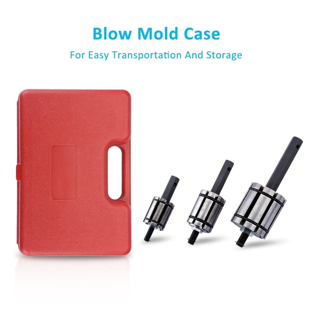 3 PC Exhaust Pipe Expander Tool kit,Exhaust Muffler Spreader Tool Tail Pipe Muffler Exhaust Expander Kit / 1-1//8 to 3-1//2/ with Blow Mold Storage Case