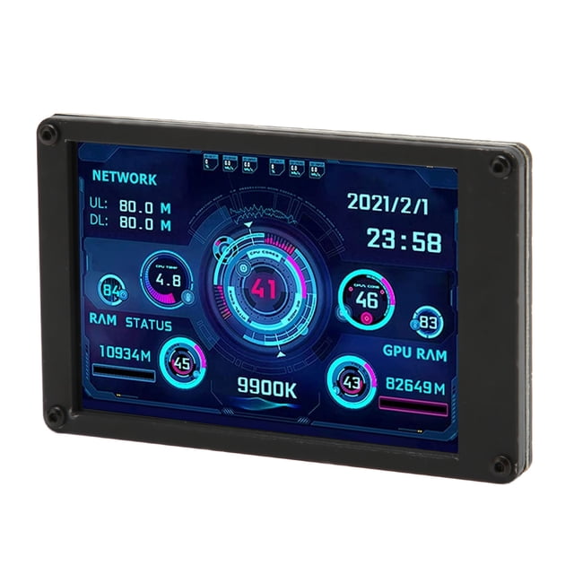 Mini pantalla IPS ANGGREK USB Monitor de datos de CPU y GPU 3,5 pulgadas