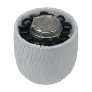 6 in. DecoFire Willow Ceramic Tabletop Torch, Grey