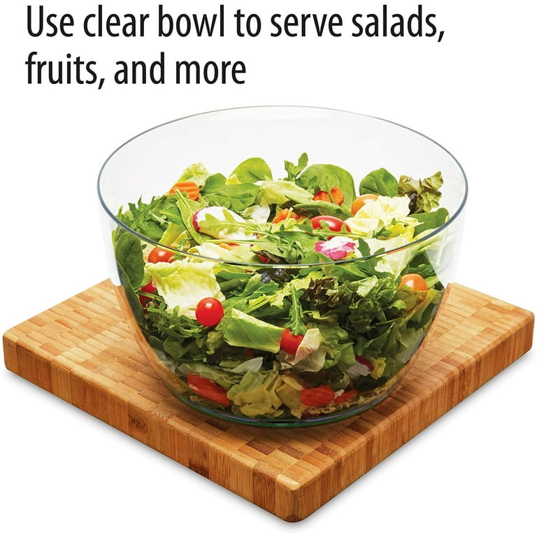 Farberware Pro Pump Salad Spinner, Large 6.65 Quart, Green