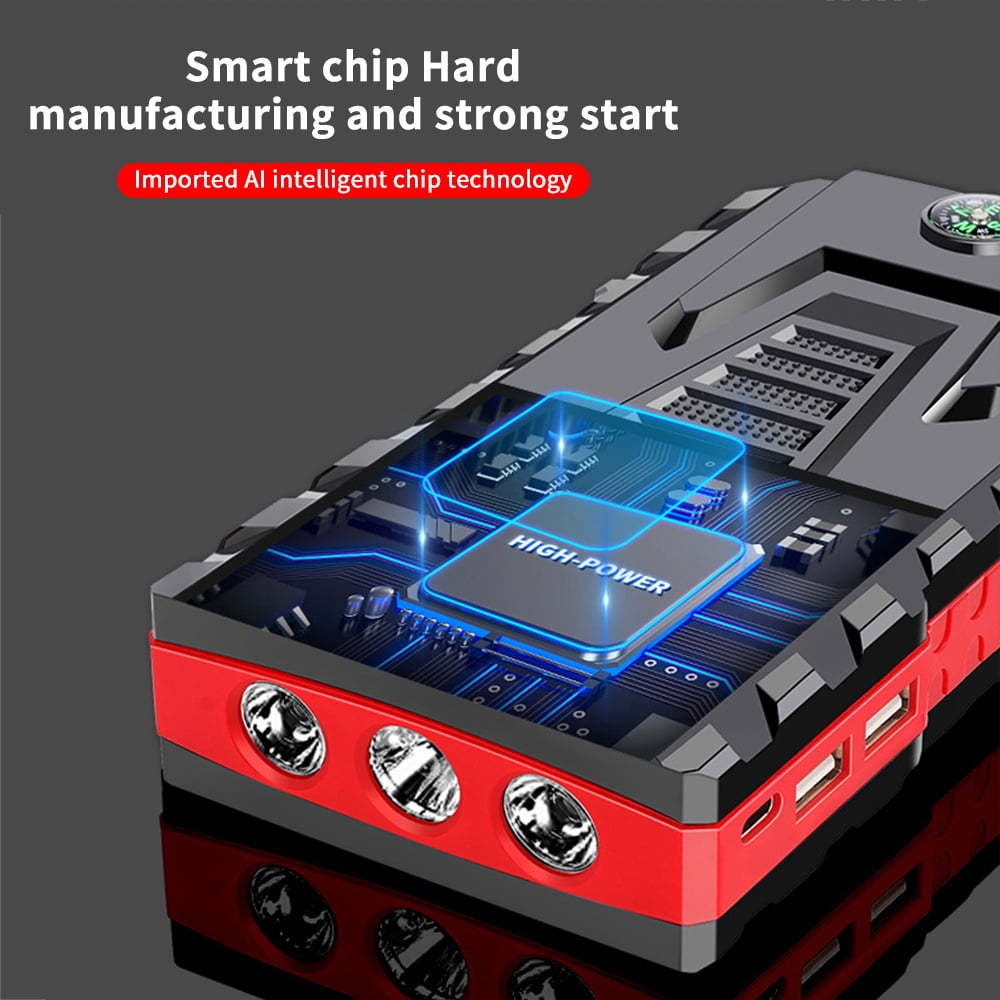 Multi-functional Car Jump Starter, 5000A Peak 99800mAh Battery Jump Starter, 12V Car Battery Charger, Auto Battery Booster w/ LCD Display & 3 LED Modes, Portable Power Bank Charger