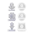 thumbnail image 1 of Silicone Mould Candle Holder, Spring Flowers Silicone Casting Mould, 1 of 5