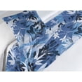 thumbnail image 3 of Stem Pattern Bed Runner Set, Retro Wave Colors Flowers Vintage Pattern Grungy Aura Art Neutral, Decorative Bedding Scarf & a Pillow Sham for Hotels Homes, Twin, Lavender Blue Ceil Blue, by Ambesonne, 3 of 3