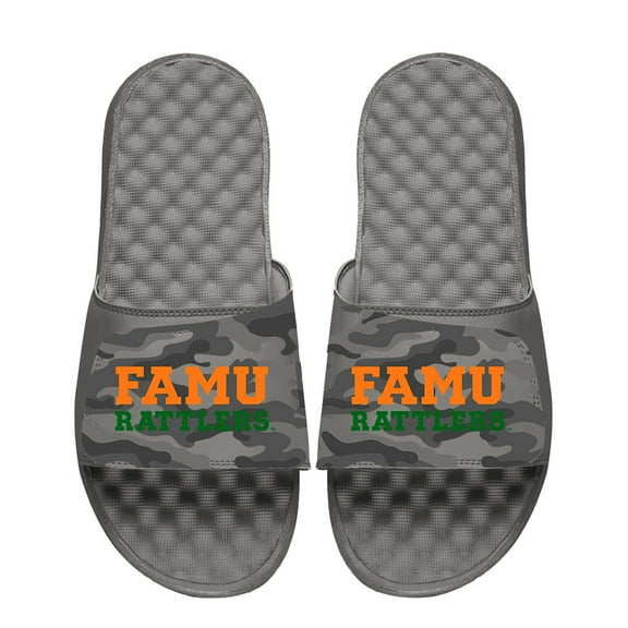 Men's ISlide Gray Florida A&M Rattlers Camo Slide Sandals