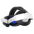 thumbnail image 2 of Ergonomic VR Headband Replacement for Oculus/Meta Quest 3 & 3S Elite Headset - Lightweight ABS+PC Construction with 360° Rotatable Adjustment, Double-Layered Detachable PU Leather Sponge Pads, 60°, 2 of 6