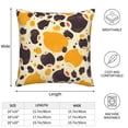 thumbnail image 2 of Multi-Size Linen Sofa Pillow Cover Invisible Zipper Open And Close Strong Use For Sofa Chair Garden Sofa Car Milk Cow Print Style Sienna_3 18"X18", 2 of 8