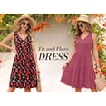 thumbnail image 4 of MOYIKO Summer Dresses for Women Casual V Neck Sleeveless Sundresses Beach Vacation Tank Short Dress with Pockets, 4 of 7