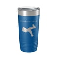 thumbnail image 1 of Goshorn Lake Map Tumbler Travel Mug Insulated Laser Engraved Coffee Cup Michigan 20 oz Royal Blue, 1 of 1