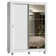 thumbnail image 1 of Ropero Closet Madesa Dallas Plus 2 Puertas Corredizas con Espejo 4 Cajones con Pies Blanco, 1 of 5
