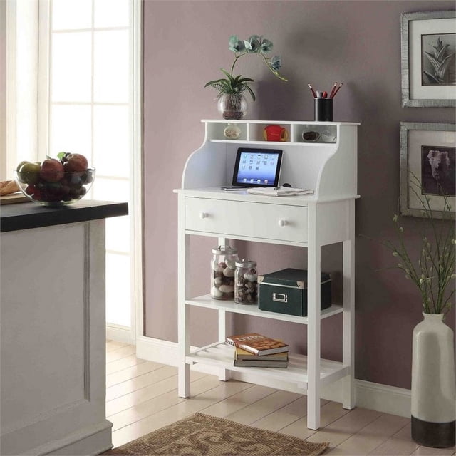 Convenience Concepts Bureau de Rangement pour Bureau et Cuisine, Blanc