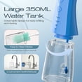 thumbnail image 4 of OasiSmile Water Picks for Teeth Cleaning, Dental Water Flosser 350ML Cordless Portable 4 Modes Rechargeable Oral Irrigator with 4 Jet Tips for Home Travel Office, Blue, 4 of 7