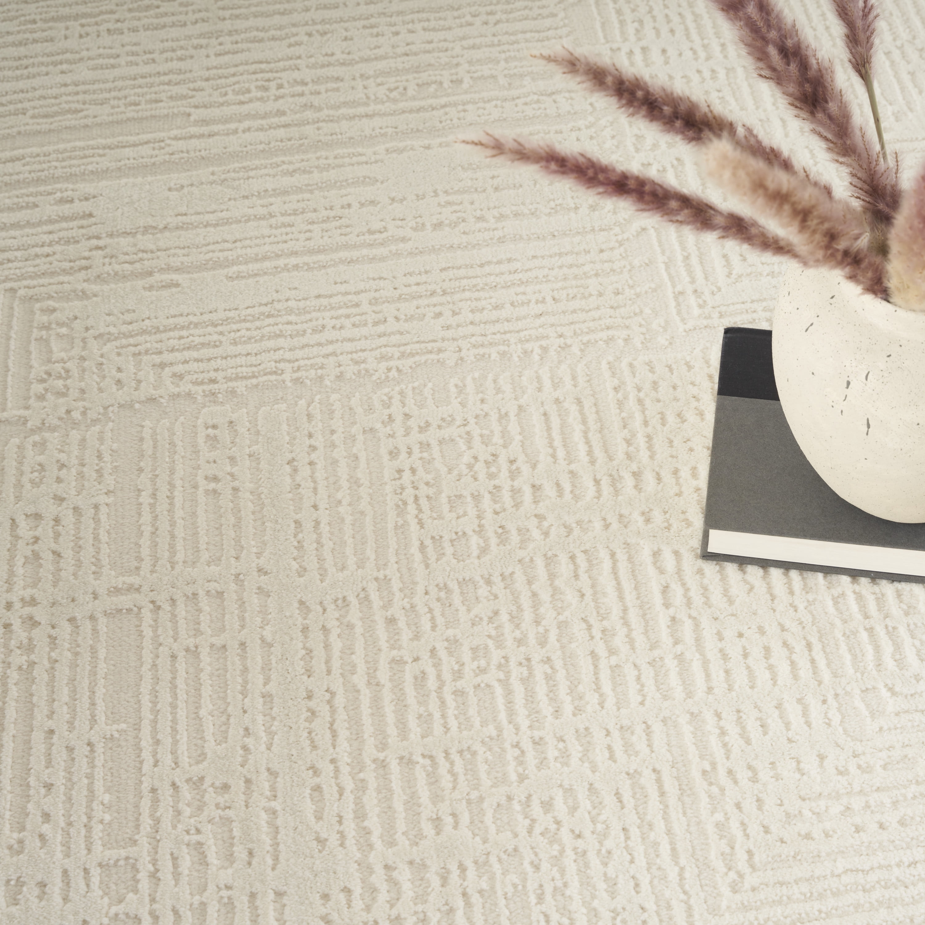 Nourison Eco-Friendly Modern Ivory 5'3" x 7'3" Area Rug (5x7)