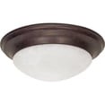 thumbnail image 2 of Nuvo 60-282 - 3 Light - 17" - Flush Mount - Twist & Lock w/ Alabaster Glass, 2 of 2