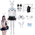 thumbnail image 3 of Disfraz de Tifa Lockhart de Final Fantasy 7 Remake, disfraz de fantasía para mujeres adultas, niñas, blusas, faldas, pelucas, traje de Halloween FF7, 3 of 5