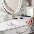 thumbnail image 4 of WIFKLSIIPG Powder Puff Large Velour Body Makeup Puffs with Satin Ribbon 4 In，3 PCS, 4 of 5