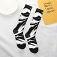 thumbnail image 5 of Cauagu Leopard And Zebra 2 Print Women's Men's Ankle Socks 1-pack Casual Athletic Socks for Unisex Adult Moisture-Wicking Socks for Daily Wear/Running/Sport, 5 of 8