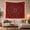 Crimson Flower Wheel, variant on Terracotta Star Medallion Pattern Tapestry Wall Hanging