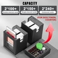 thumbnail image 2 of Caja de almacenamiento de tarjetas coleccionables Kabinka para MTG con 2 soportes, color negro, 2 of 6