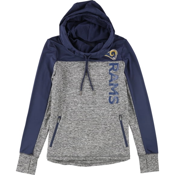 Sudadera con capucha NFL Los Angeles Rams para mujer gris pequeña