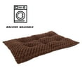 thumbnail image 3 of PETMAKER 42x26 Dog Bed with Faux Fur Top and Non-Slip Bottom, Brown, 3 of 8
